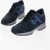 Hogan Suede Interactive Low-Top Sneakers With Tone Sur Tone Monogr Blue