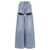 AREA Area Jeans 'Wide Leg Crystal Slit' BLUE