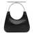 Alexander McQueen Alexander McQueen Black Leather Cross-Bar Top Handle Bag Black