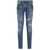 Balmain Balmain Skinny Jeans With A Worn Effect BLUE