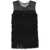 NORMA KAMALI Norma Kamali Sleeveless Minidress With Fringes Black