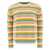 Acne Studios Acne Studios "Face" Striped Sweater Beige