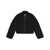 Ganni Ganni Bomber Jacket With Low Shoulder Sleeves In Recycled Fabric Black