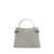 Brunello Cucinelli Grey Shoulder Bag With Embossed Logo On The Front In Leather Woman GREY