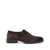 Santoni Santoni Brown Suede Calfskin Loafers With Buckles BROWN