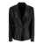 Brunello Cucinelli Black One-Breasted Jacket In Leather Woman Black