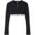 Off-White Off-White Logoband L/S Zipped Crop Top BLACK/BLACK