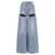 AREA Jeans 'Wide Leg Crystal Slit' Light Blue