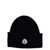 Moncler Logo patch beanie Blue