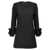 Valentino Garavani Valentino rose detail dress Black