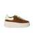 ASH ASH MOBY SUEDE GARDENIA SNEAKER Leather