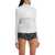 MUGLER Long-Sleeved Top With Off- OFF WHITE