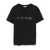 Moncler Moncler Cotton T-Shirt With Rhinestone Logo Black