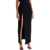 MUGLER Long Skirt With Piercing Detail BLACK