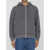 Roberto Collina Zip-Up Hooded Sweater GREY