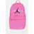 Nike Air Jordan Solid Color Backpack With Printed Logo Pink