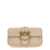 Pinko Pinko Beige Leather Love One Simply Pocket Shoulder Bag Beige