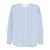 forte_forte Forte_Forte Cotton Blend Striped Shirt CLEAR BLUE