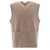 NN.07 Nn.07 Boiled Wool Vest Beige