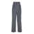 ROHE Wide Leg Double Pleated Trousers GREY