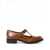 Miu Miu Miu Miu Brushed Leather T-Strap Brogue Shoes TABACCO+AVORIO