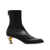 Alexander McQueen Alexander McQueen Armadillo Ankle Boots In Lamb Leather NERO E ARGENTO