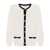 Alessandra Rich Alessandra Rich Cardigan With Contrasting Edges WHITE