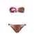 REINA OLGA Reina Olga Bandeau Bikini With Rings Details Clothing CLOWN/CHEETAH