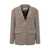 Ganni Ganni Check Wool Blazer MULTICOLOR