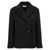 Alexander McQueen Felt double-breasted coat Black