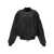 Balenciaga Leather bomber jacket Black