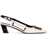 Roger Vivier Belle Vivier Two-Tone Patent Leather Sling B999(NERO)+C019(CIRE')