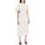 ROTATE Birger Christensen Midi Satin Dress With Butterfly Sleeves EGRET