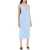 ROTATE Birger Christensen Satin Midi Slip Dress For A PLACID BLUE