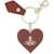 Vivienne Westwood Keychain Mirror Heart Orb RED