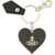 Vivienne Westwood "Mirror Heart" Keychain BLACK