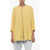 Fabiana Filippi Mandarin Collar Flax Shirt Yellow