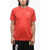 Nike Swim Solid Color Dri-Fit T-Shirt With Printed Logo Red