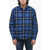 ADER ERROR Checked Wool Overshirt Blue