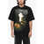 1989 STUDIO Cotton Crew-Neck T-Shirt With Maxi Print On The Front Black