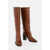 Paris Texas Solid Color Leather Ophelia Boots Heel 9Cm Brown