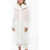 Salvatore Ferragamo Silk Blend Chiffon Trenchcoat With Removable Hood White