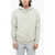 AllSaints Brushed Cotton Hoodie With Printed Logo Green