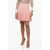 Alexander McQueen Pleated Skirt With Geometric Motif Pink