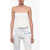 Dior Buckled Corset With Embossed Logo White