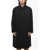 STUDIO NICHOLSON Virgin Wool Blend Coat With Hidden Closure Black