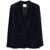 forte_forte Forte_Forte Velvet Single-Breasted Blazer Jacket BLUE