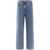 THE ATTICO The Attico Wide-Leg Denim Cotton Jeans CLEAR BLUE