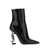 Saint Laurent Saint Laurent Opyum Leather Ankle Boots Black