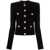 Balmain Balmain Buttoned Crewneck Cardigan Black